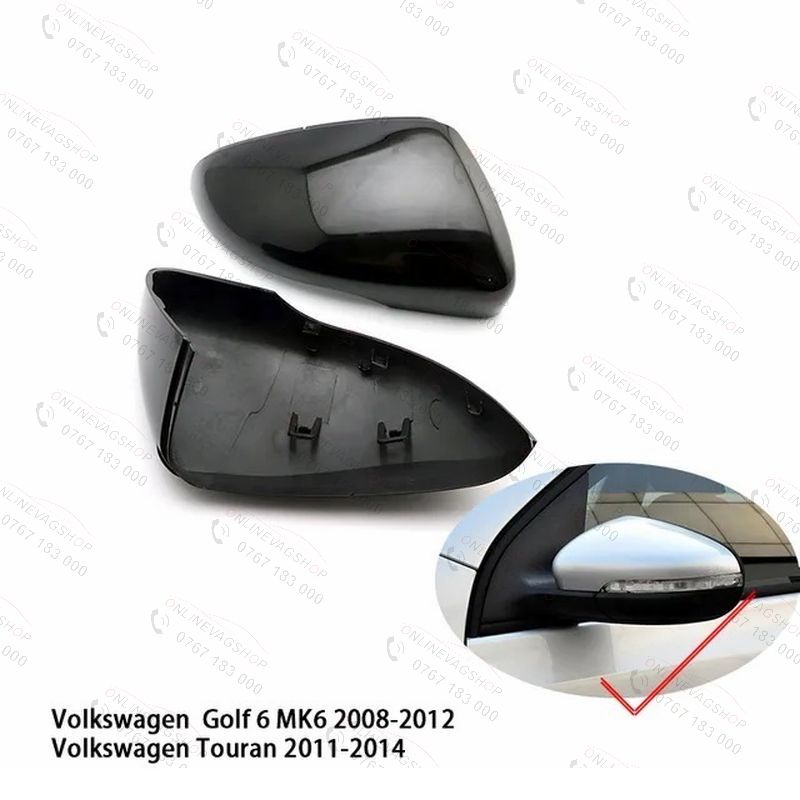 Capace oglinda negru lucios Volkswagen Golf 6 Mk6, Touran